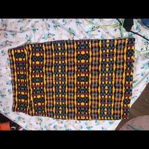 Pencil vintage colorful skirt